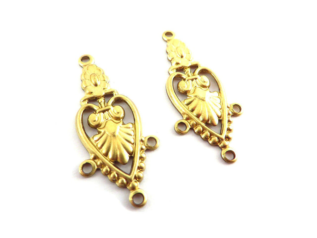 2x Connecteur chandelier goutte Vintage (32mm x 14mm) V-096