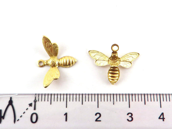 6x Breloque abeille (13mm x 17mm) CH-042