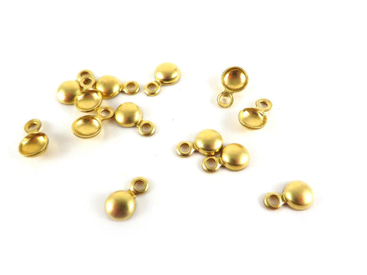 12x Breloque demi-sphère (7mm x 4mm) PV-081