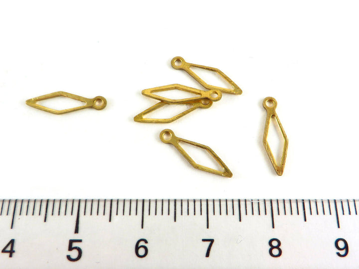 8x breloque losange évidé (9mm x 4mm) PP-126