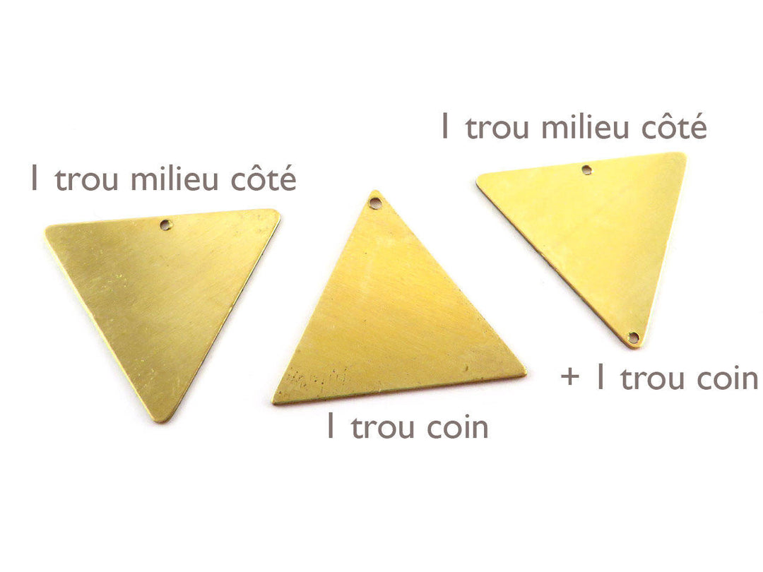 4x Breloque triangle (25mm x 22mm) PP-149