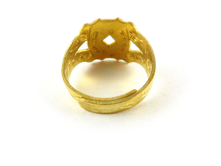 1x Support bague réglable vintage 1 trou BG-007