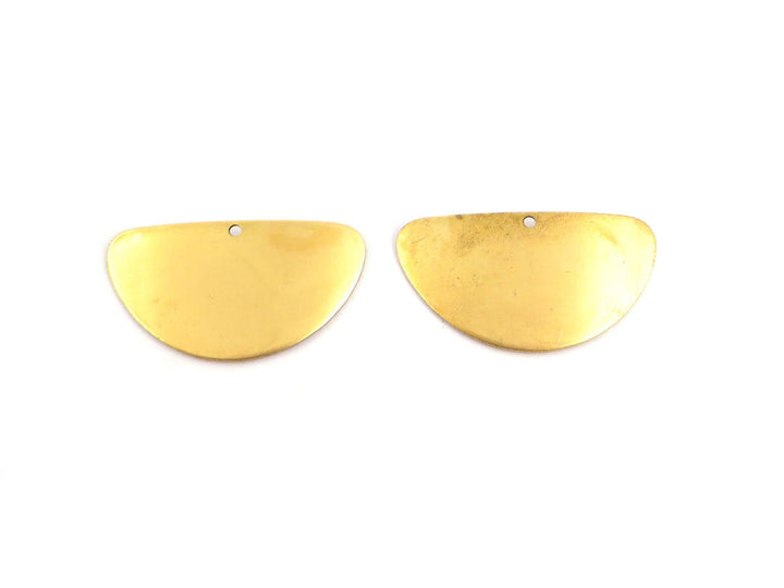 4x Breloque demi-lune bombé (32mm x 17mm) PV-125