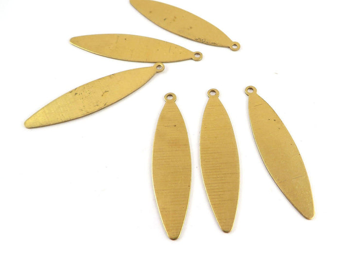 6x Breloque navette marquise (40mm x 10mm) PP-135