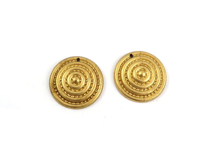 4x Breloque disque cible bouclier (22mm) PP-200