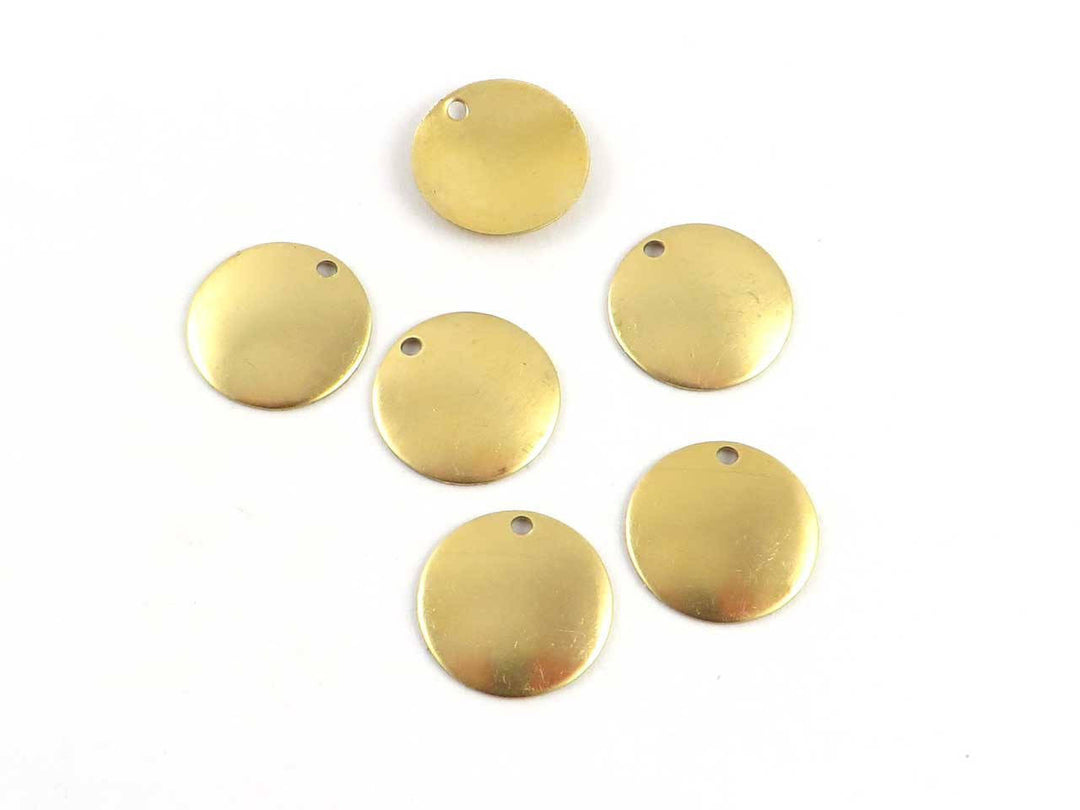 6x Breloque disque bombé (13mm) PV-157