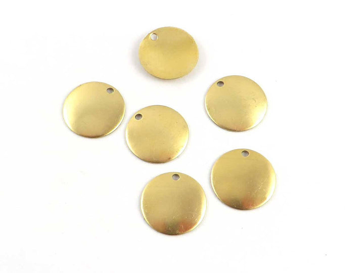 6x Breloque disque bombé (13mm) PV-157