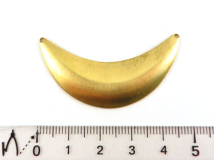 2x Connecteur croissant de lune bombé (47mm x 25mm) PV-149