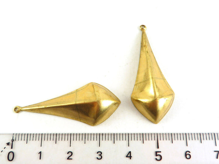 2x Breloque goutte pointue (38mm x 16mm) PV-026