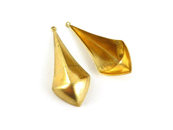 2x Breloque goutte pointue (38mm x 16mm) PV-026