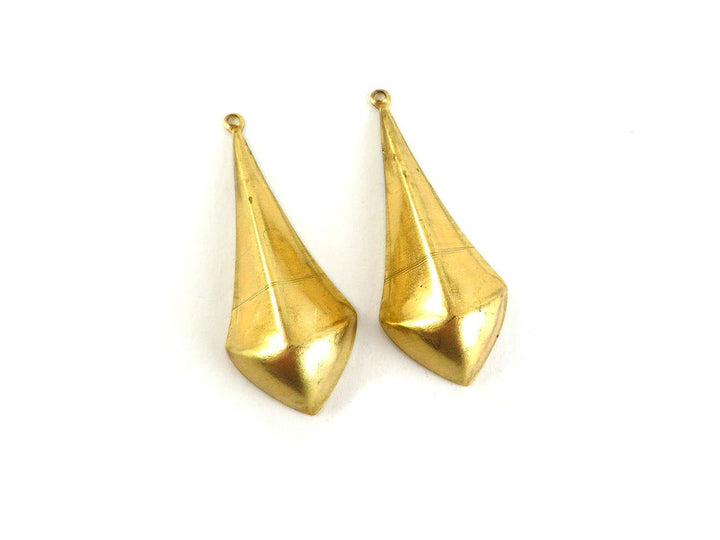 2x Breloque goutte pointue (38mm x 16mm) PV-026