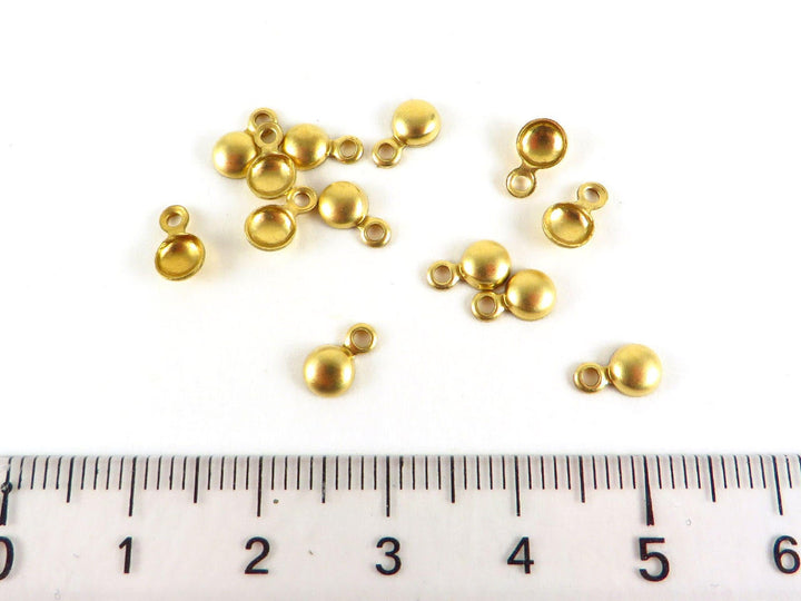 12x Breloque demi-sphère (7mm x 4mm) PV-081