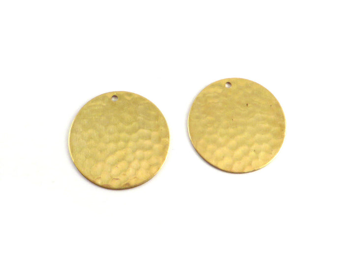 4x Breloque disque martelé (22mm) PP-168