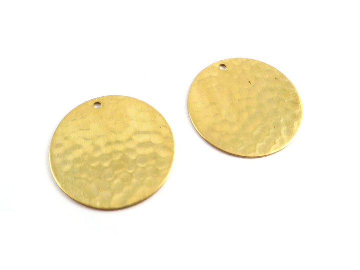 4x Breloque disque martelé (22mm) PP-168