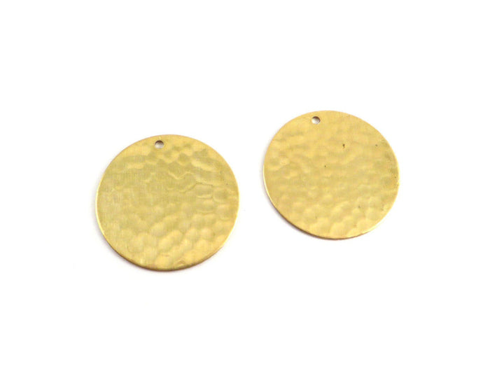 4x Breloque disque martelé (22mm) PP-168