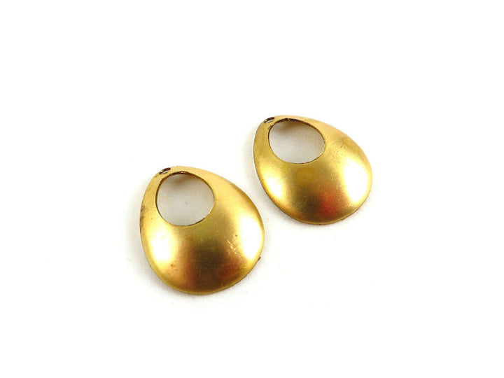 6x Breloque goutte bombé ajouré (17mm x 13mm) PV-172