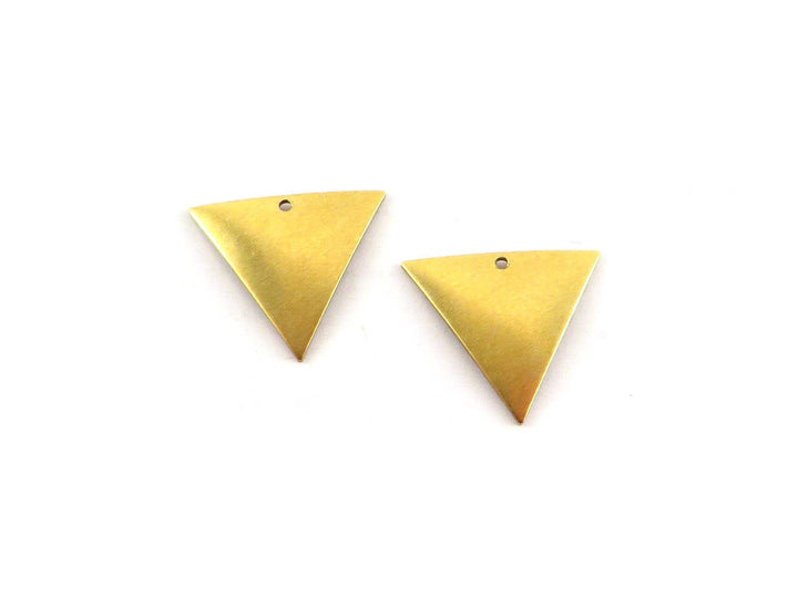 6x Breloque triangle bombé (15mm x 17mm) PV-105
