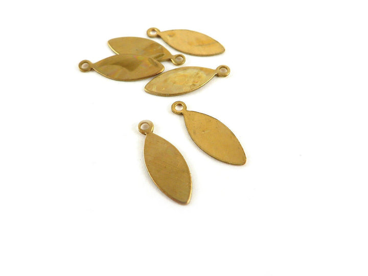 6x Breloque navette 1 œillet (15mm x 6mm) PP-085