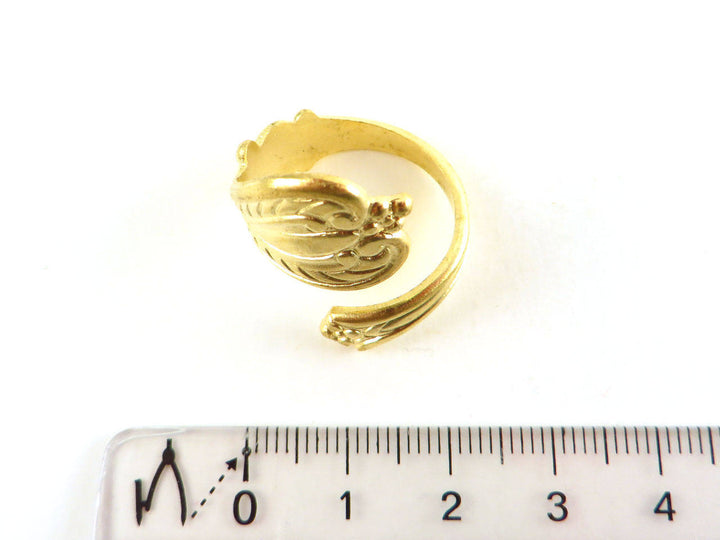 1x Bague manche de cuillère réglable Art Nouveau Vintage (6 designs)