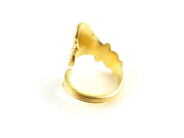 1x Bague manche de cuillère réglable Art Nouveau Vintage (6 designs)