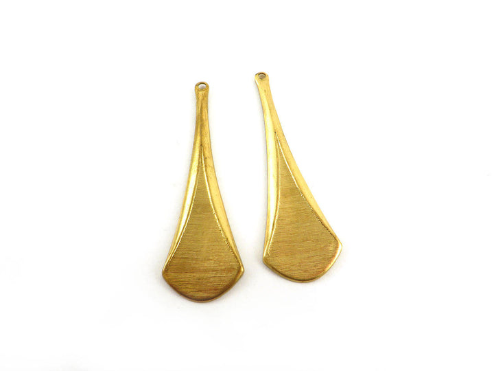2x Pendentif goutte texture (52mm x 16mm) PV-047