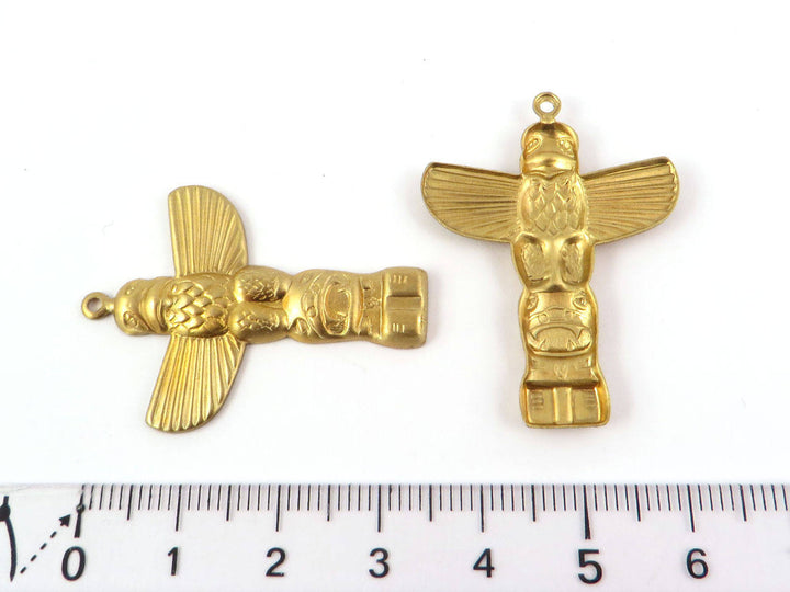2x breloque totem ailes aigle (37mm x 22mm) CH-065