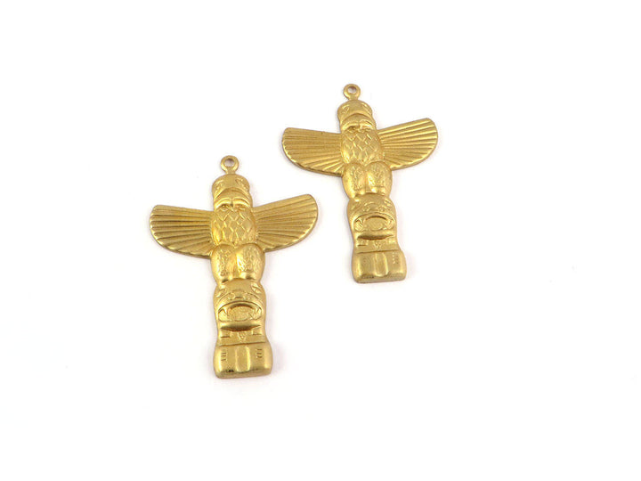 2x breloque totem ailes aigle (37mm x 22mm) CH-065