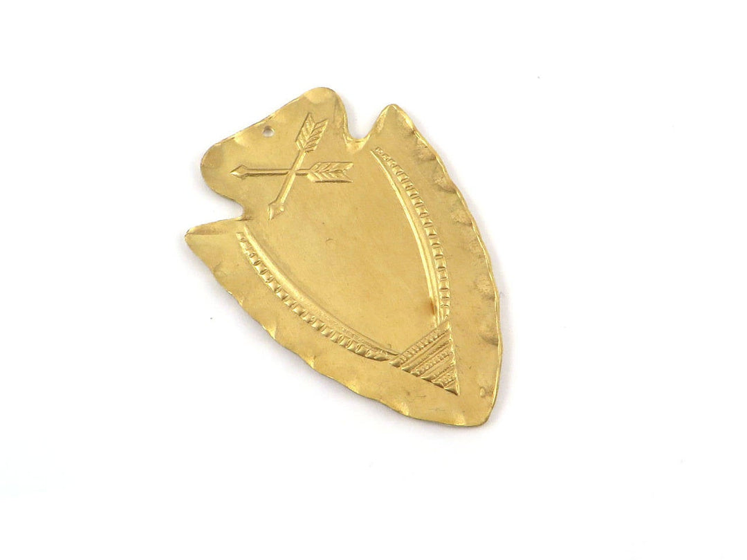 1x Pendentif pointe de flèche (28mm x 42mm) CH-043