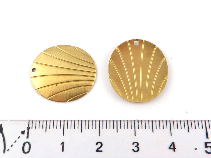 4x Breloque ovale coquillage Art Déco vintage (18mm x 20mm) PV-203