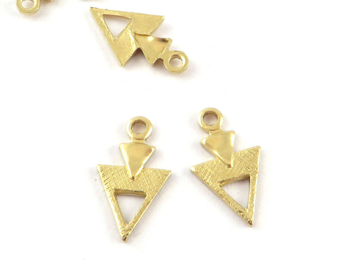 6x Breloque triangle (7mm x 12mm) PP-292
