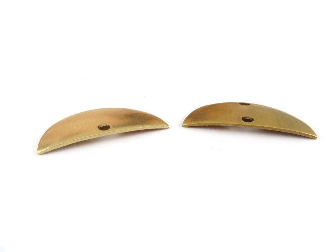 6x Breloque connecteur demi-lune bombé (13mm x 26mm) PV-225/PV-226