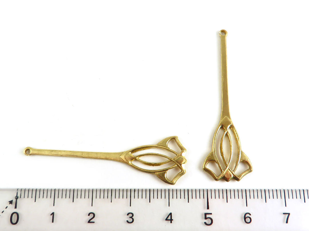 2x Pendentif goutte vintage (6 designs)