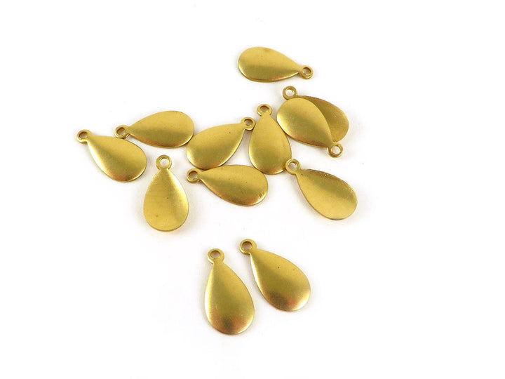 12x Breloque goutte bombée (13mm x 7mm) PV-076