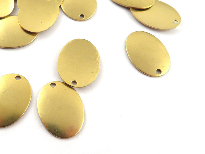 12x Breloque ovale bombée (11mm x 15mm) PV-284