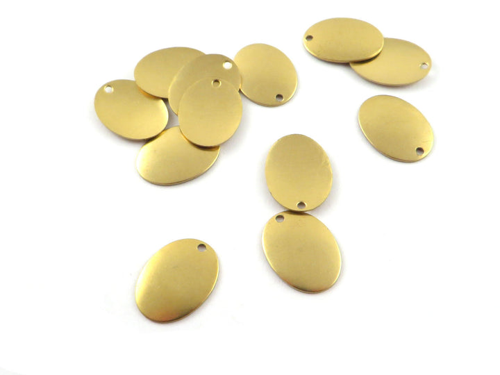 12x Breloque ovale bombée (11mm x 15mm) PV-284