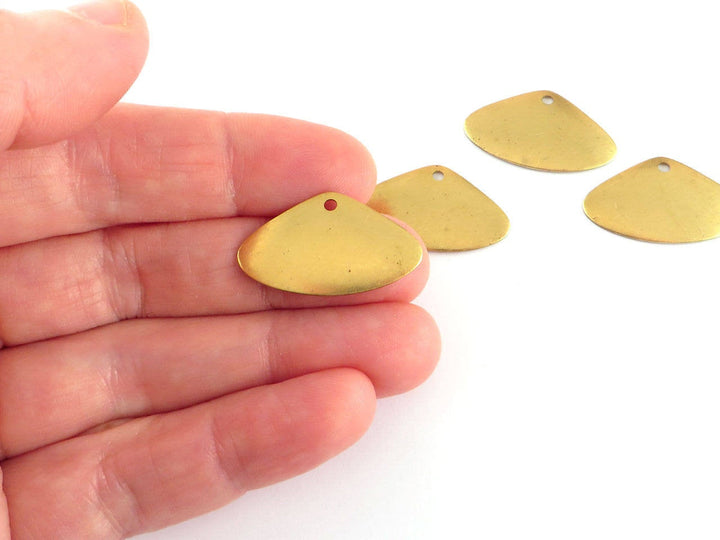6x Breloque éventail bombé (17mm x 28mm) PP-295