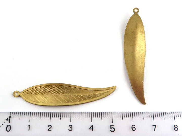 2x Breloque feuille d'arbre (2 tailles) CH-067/CH-075